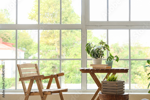 Bright home interior with l...