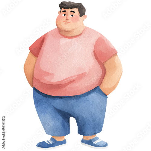 chubby man