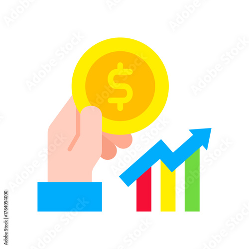 Finance flat icon