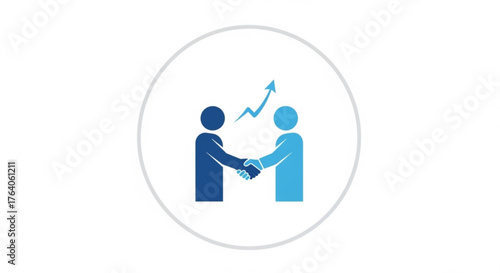 Business handshake represents partnership, agreement, and collaboration for growth and success in the business world