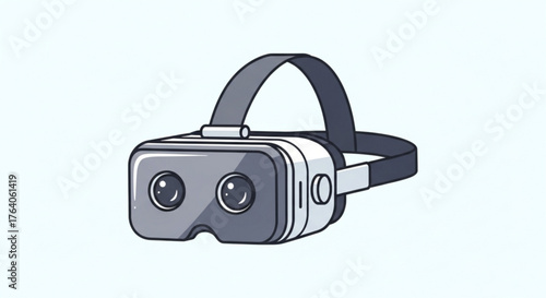 Virtual reality headset, offering immersive experiences and gaming, with a sleek design and comfortable fit for extended use