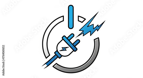 Electric power icon electric plug concept energy saving green energy alternative energy power supply