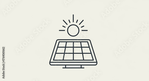 Solar panel icon clean energy concept renewable energy source green energy alternative energy solar power