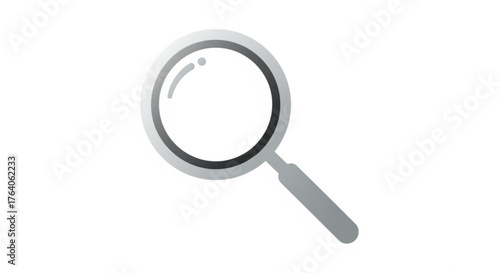 Magnifying glass icon, representing search, analysis, and the pursuit of knowledge and detailed examination