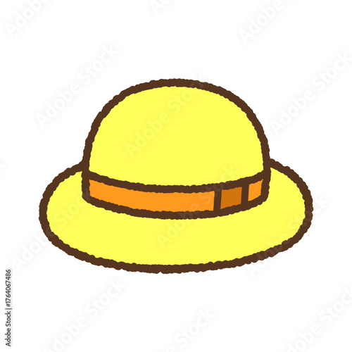 手書き風の単品アイコンイラスト　帽子