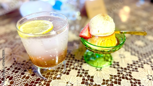 Photography fresh fruit cocktail