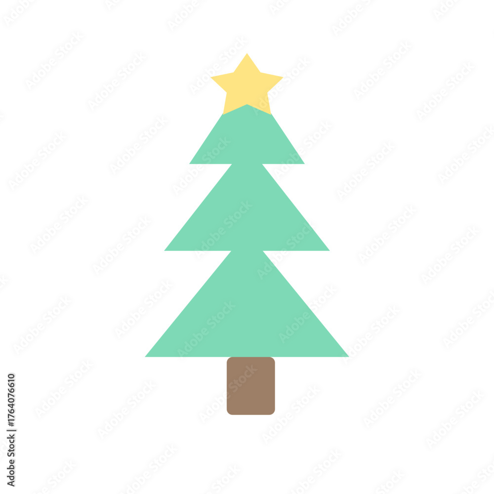 Fototapeta premium Christmas Tree Minimal 02