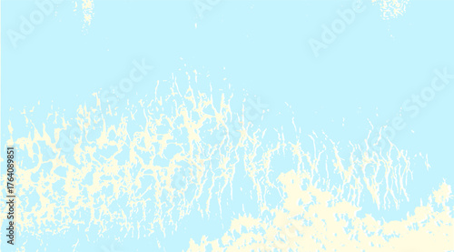 Soft blue background showcases textured ivory shapes with a delicate, abstract pattern creating a soothing, organic feel, ideal for creative projects or calming visuals