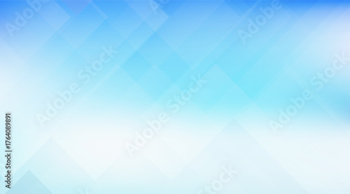 A soft gradient from light blue to white is layered with translucent geometric shapes, creating a modern and airy background suitable for various design applications