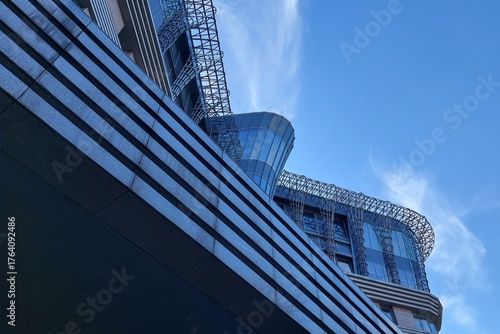 Canvas Print Fragment of the building of the Stolnik residential complex in Maly Levshinsky L