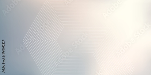 Empty gray background. Blurred vintage texture. Blurred grunge illustration. Warm light, with overlapping hexagonal lines. Perfect for modern backgrounds. EPS10 vector.