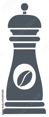 Stylized Coffee Grinder Icon Graphic Design Food Preparation