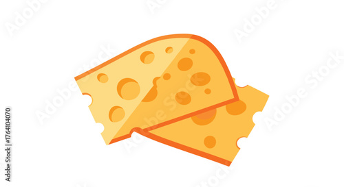 Delicious cheese slices with holes perfect for sandwiches and snacks.