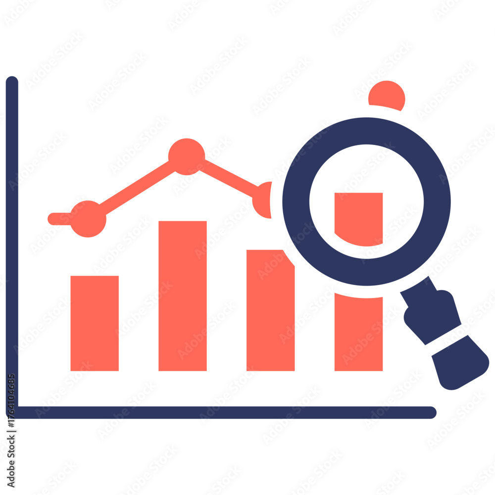 Obraz premium Market Research Icon