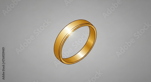 Classic gold wedding band, a timeless symbol of love, commitment, and enduring partnership for a lifetime together