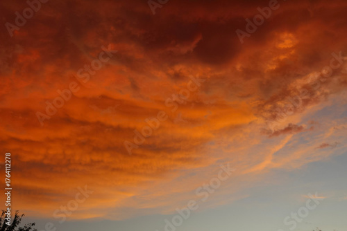 El cielo de fuego: un atardecer espectacular.