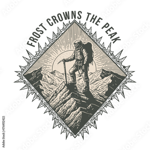  Frost Crowns the Peak Alpine Diamond