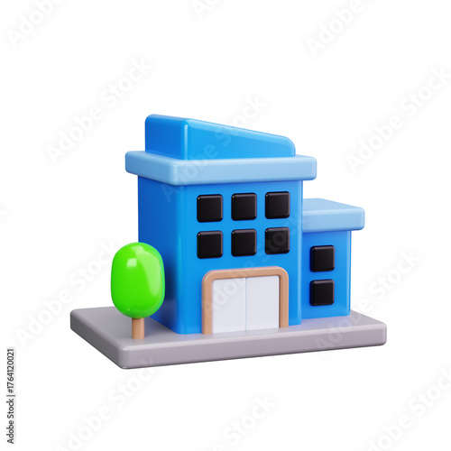 office 3d render icons