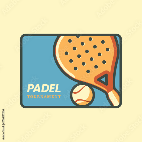 Padel Sport Tournament Logo Design Collection