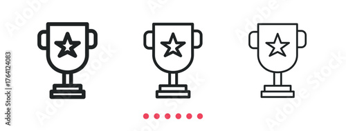 Award icon. Thin line icon vector