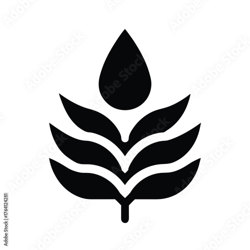 Water Smartweed Spike Icon Vector Illustration