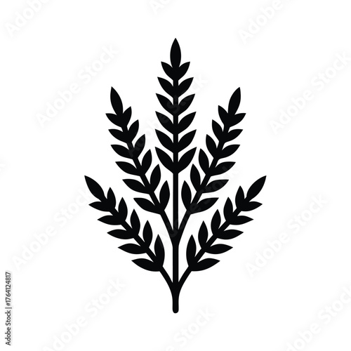 Hornwort Arrangement Icon Vector Illustration