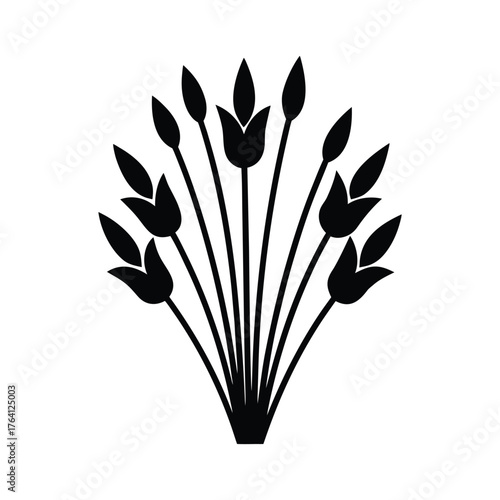 Pondweed Bouquet Icon Vector Illustration