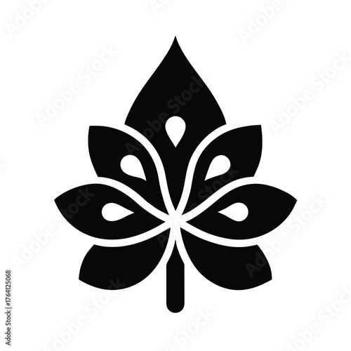 Water Violet Seed Border Icon Vector Illustration