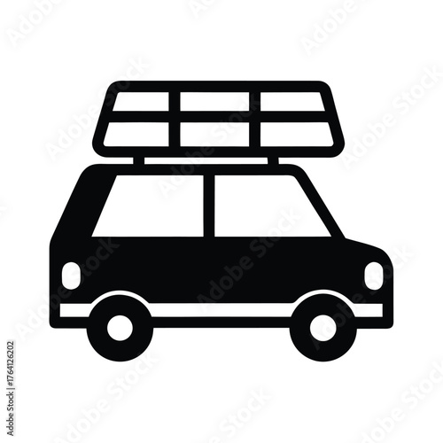 Roof Rack Icon Vector Illustration