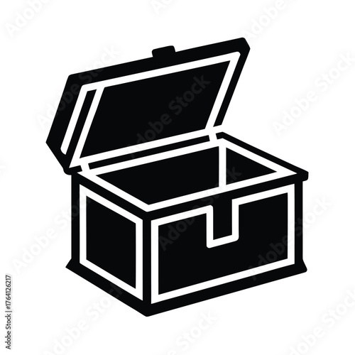 Trunk Open Icon Vector Illustration