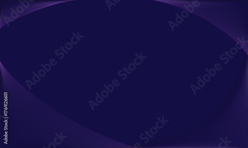 Dynamic  Dark Purple Blue Abstract Background with Smooth Curves