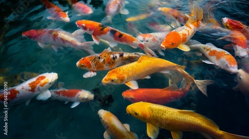 Koi Fish Pond Swim/錦鯉池泳ぐ7