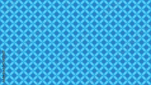 Vibrant geometric pattern background in cool blue tones for contemporary design