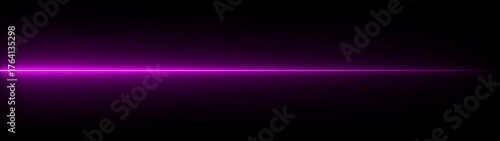 Pink Laser Beams Extending Horizontally Across a Dark Background with Contrasting Glows light