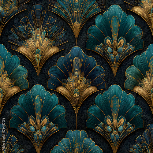 Detailed view of an ancient Gothic cathedral interior featuring a blue glass wall and ceiling with a stone arch pattern decoration