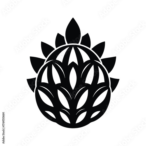 Sea Apple Icon Vector Illustration