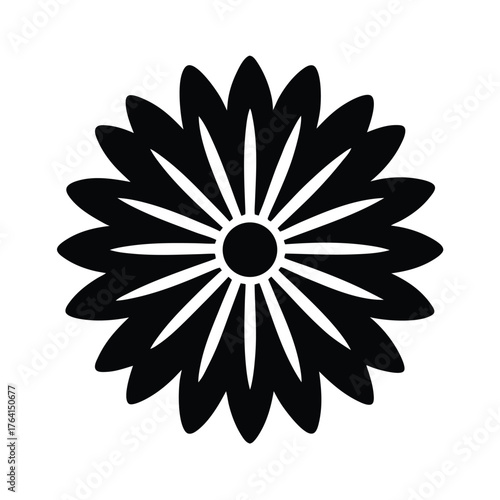 Sea Daisy Icon Vector Illustration