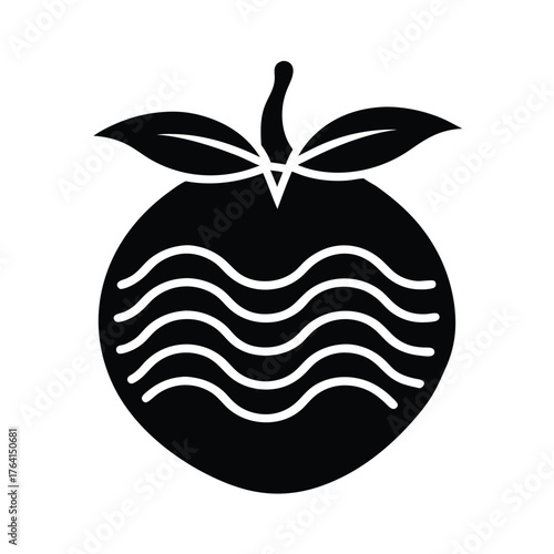 Sea Peach Icon Vector Illustration