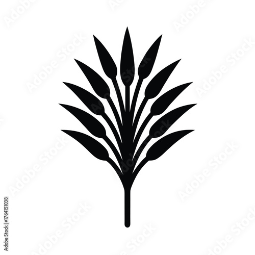 Papyrus Plant Icon Vector Illustration