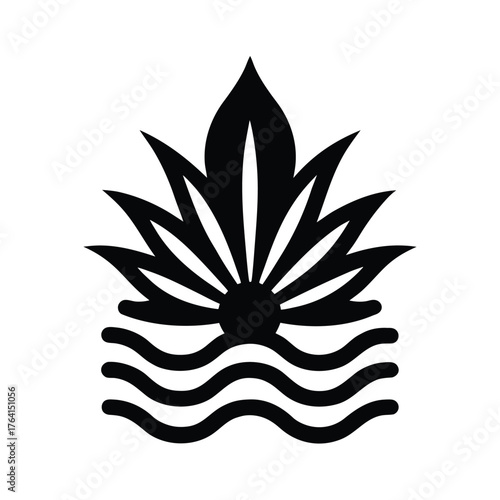 Water Milfoil Icon Vector Illustration