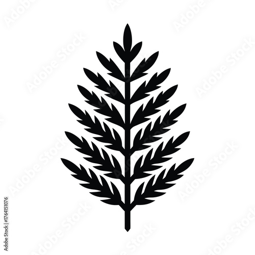 Hornwort Plant Icon Vector Illustration