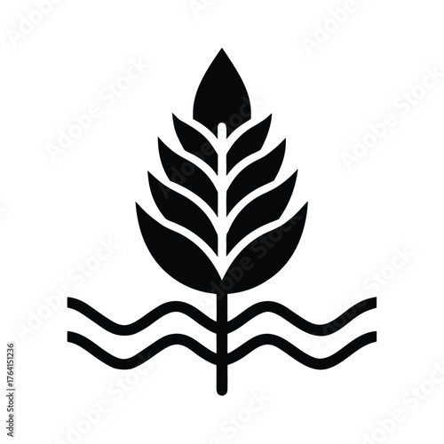 Water Knotweed Icon Vector Illustration