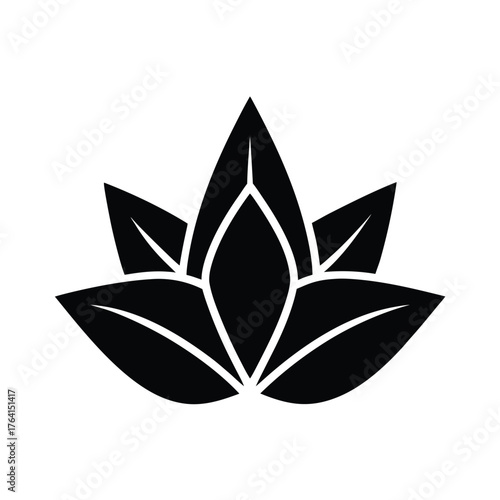 Water Caltrop Flower Icon Vector Illustration