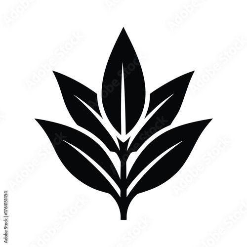 Pickerelweed Leaf Icon Vector Illustration