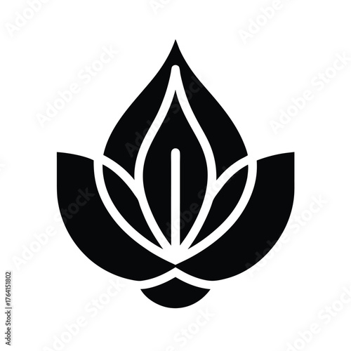 Water Hyacinth Seed Icon Vector Illustration