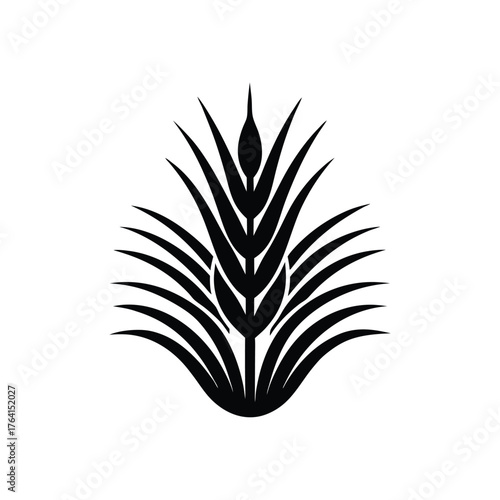 Tape Grass Root Icon Vector Illustration