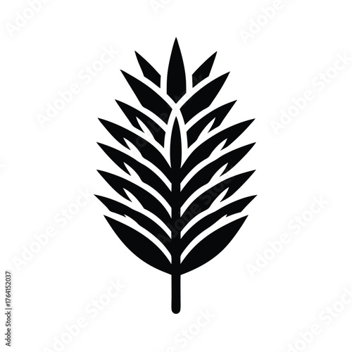 Wild Rice Root Icon Vector Illustration