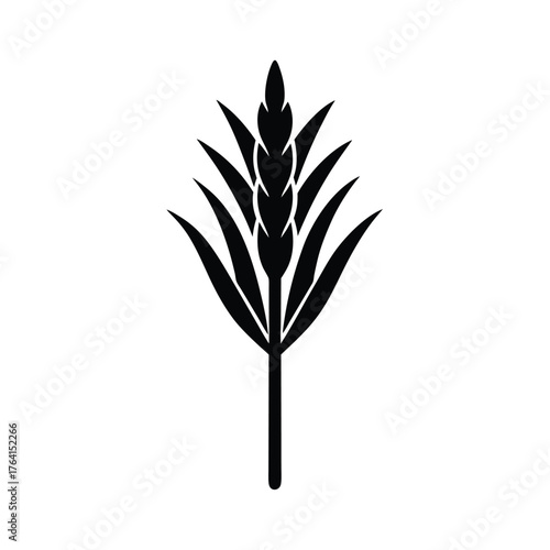 Sedge Stem Icon Vector Illustration