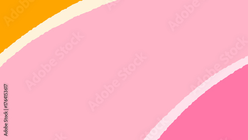 Abstract Wavy Graphic Background in Pink and Orange