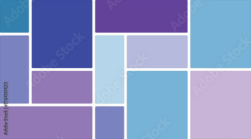 Abstract geometric composition with shades of blue and purple creating a modern and serene aesthetic perfect for backgrounds or digital art projects